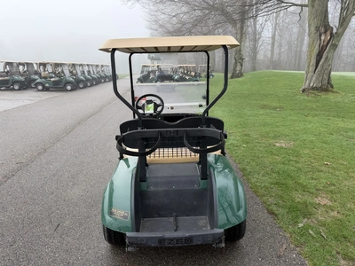 (1) 2014 E-Z-Go golf cart with a Kawasaki gas engine, includes canopy, ball carrier, fold-down winds...