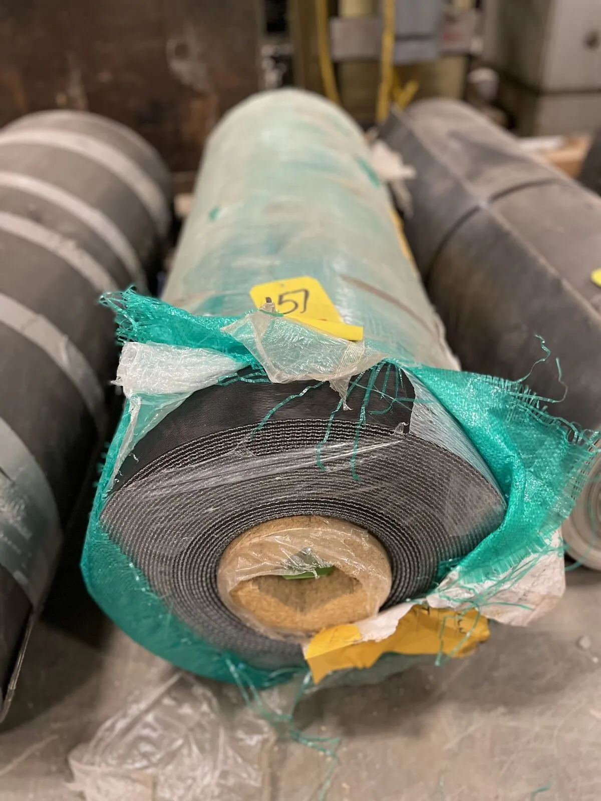 47.5″ Ribbed Rubber Conveyor Belt 96′ X 3mm 103418087B