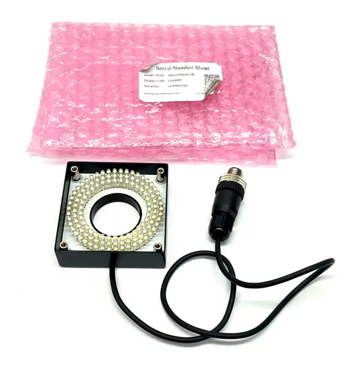 New | in-Stock CCS, Omron Square Ring Light, White, M12 4-Pin Light Source Equipment Michigan US | Maverick Industrial Sales #1401831