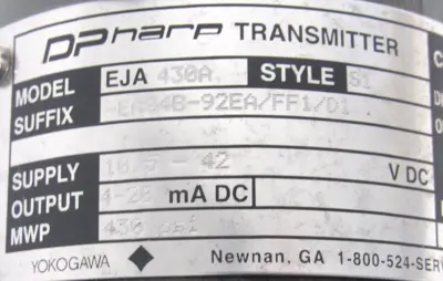 NEW YOKOGAWA EJA430A-EAS4B-92EA-FF1-D1 TRANSMITTER EJA430AEAS4B92EAFF1D1