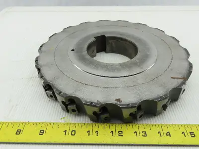 Dijet HSM9.018-10431L 9" Indexable Face Shell Mill LH Cutter 76mm Arbor 18 Flute