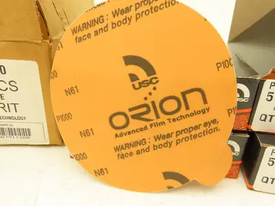 Orion 091120 5" PSA Sanding Discs 1000G Adhesive Aluminum Oxide 320ct 2 Case Lot