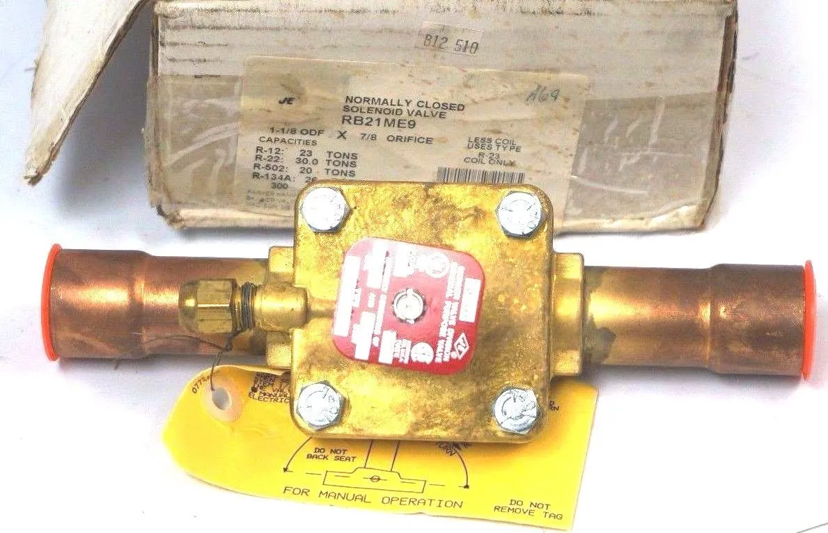 NEW PARKER RB21ME9 SOLENOID VALVE NORMALLY CLOSED