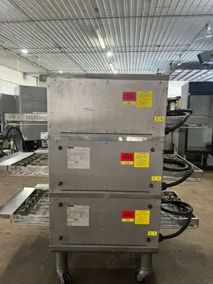 Used Middleby Marshall Used Middleby DZ33T CTX Electric Infrared Conveyor Oven Triple Stack 208V - 1 or 3Ph Conveyor Ovens Illinois US | Falcon Restaurant Supply #1374858