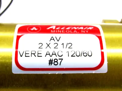 NEW ALLENAIR AV 2X2 1/2 VERE AAC 120/60 PNEUMATIC CYLINDER
