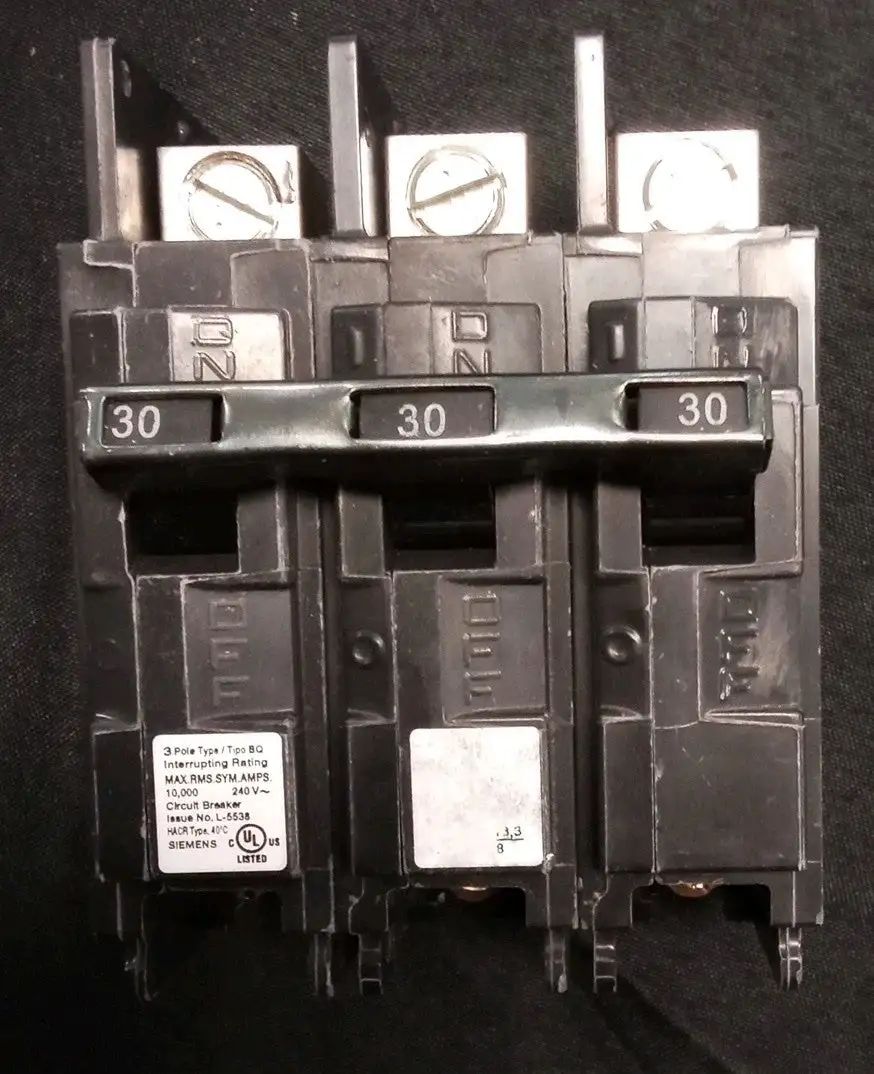 Used Siemens SIEMENS BQ3B030L 30 amp 3 pole breaker Circuit Breakers US | Infinity wholesale & Supply LLC #1305702