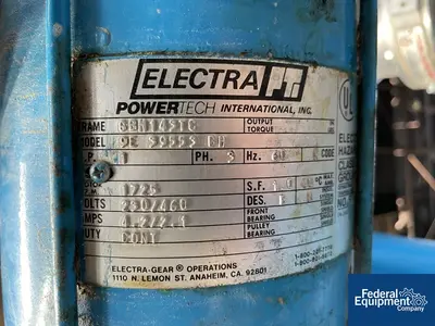 USED Patterson-Kelley 1 Cu Ft P-K CrossFlow Twin Shell Blender, S/S