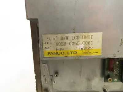 Fanuc A02B-0265-C061 Operator Interface Control Panel 9" Display Screen Control