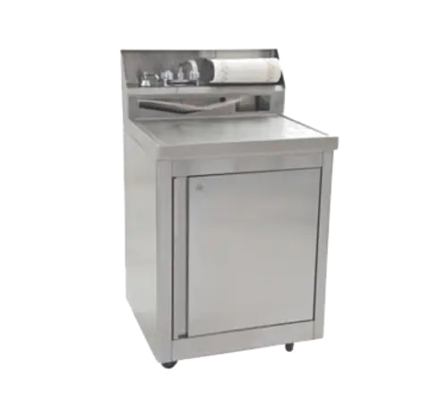 Eagle Group PHS-A-H 44 3/16"H Portable Sink w/ 5"D Bowl, Hot Water