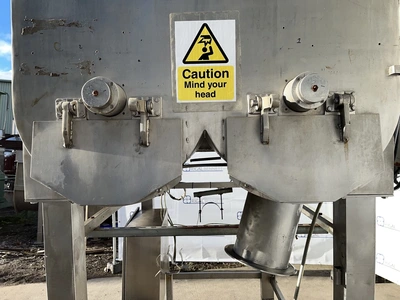1800L Iozzelli S/S Twin U-Trough Mixer Model BL1800V