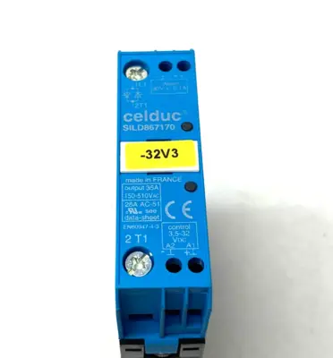 USED CELDUC SINGLE-PHASE SSR SOLID-STATE RELAY