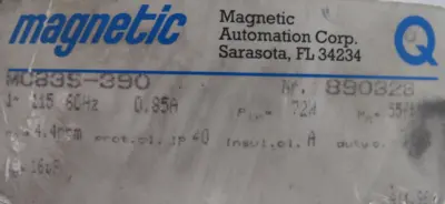 USED MAGNETIC MC83S-390 MOTOR 115V MC83S390