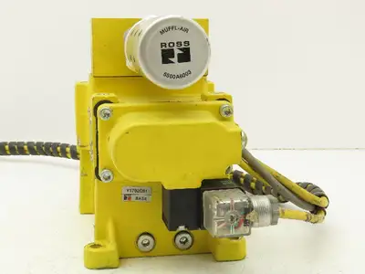 Ross Controls DM2CNA54A21 Double Solenoid Valve W/ Base Assembly 24VDC 30-120PSI