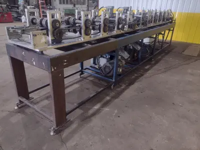 12 STAND X 10" KNUDSON MODEL #KS-2468 STUD & TRACK FRAMING ROLLFORMER, WITH AMS CONTROLS: STOCK #18942