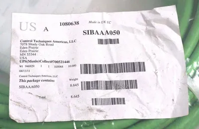 NEW EMERSON CONTROL TECHNIQUES SIBAAA050 POWER CABLE