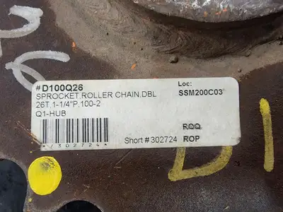 Roller Chain Sprocket D100Q26