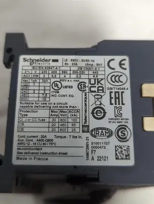 New | in-Stock SCHNEIDER ELECTRIC LC2K1210F7 Miscellaneous Equipment (Electrical & Power) Ohio US | Surplus Asset Holdings #1460449