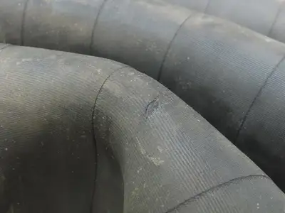 8"x 25' Rubber Nylon Suction Hose Female PT 80C Brass Camlock Coupling