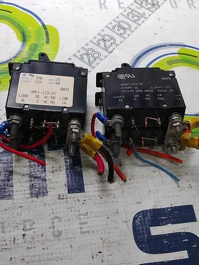 Used KLIXON 4MC1-123-15 Circuit Breakers | SMT Resource #485005