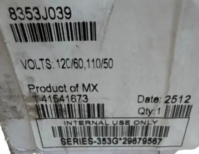 NEW ASCO 8353J039 DUST COLLECTOR SOLENOID VALVE 1-1/2" 110/120V 50/60HZ