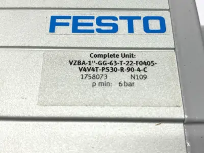 USED FESTO VZBA-1"-GG-63-T-22-F0405-V4V4T-PS30-R-90-4-C, 1758073