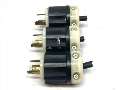 Used Leviton Twist-Locking Plug 20A 480V 2341 LOT OF 3 Bus Bars & Plugs Michigan US | Maverick Industrial Sales #1400806