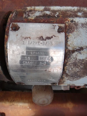 Durco MKII 1.5X1X6 D4 Centrifugal Pump