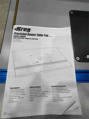Kreg Router Table with Porter Cable Router