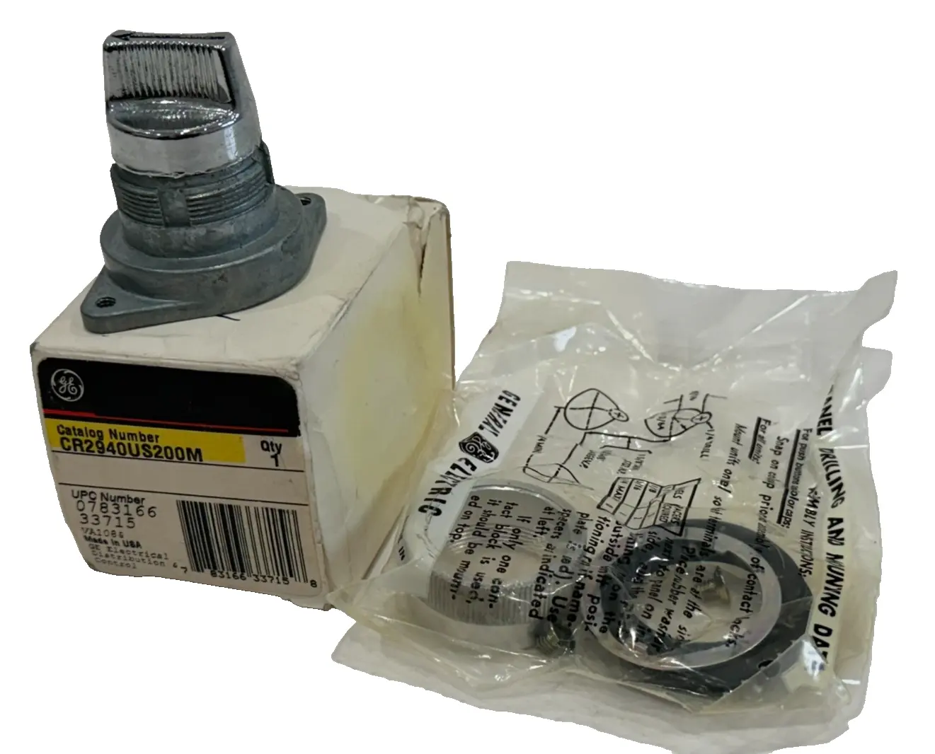 NEW GENERAL ELECTRIC CR2940US200M SELECTOR SWITCH