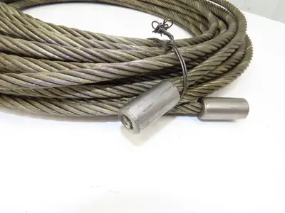 Wireco 7/16"x 100' Steel Wire Rope Crane Hoist Winch Lifting Cable R68760DZF116