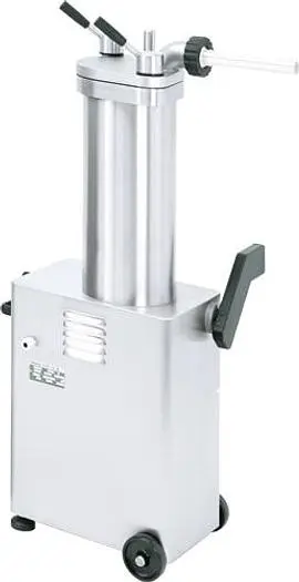 Trento 26 lb (12 kg) Hydraulic Piston Sausage Stuffer Stainless Steel – 110V, 750W (1 HP) - SEE VIDEO