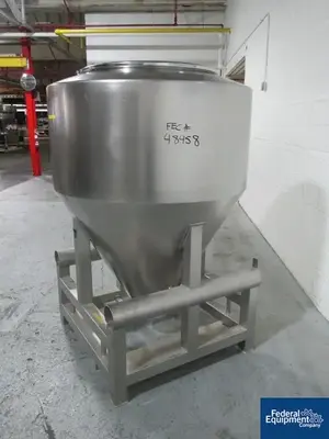 USED L.B. Bohle 1,200 Liter LB Bohle Bin, Model MCL1200S, S/S