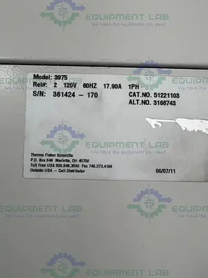 USED THERMO 3975 LOW TEMPERATURE 30MR MECHANICAL CONVECTION INCUBATOR 5 TO 70°C