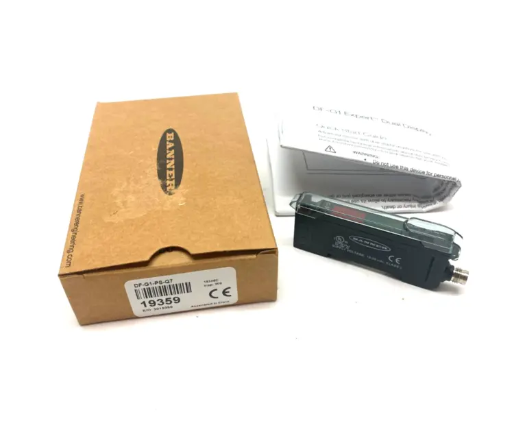 New | in-Stock Banner Engineering Expert Dual Display Fiber Amplifier 4-pin M8 Inte. QD Photoelectric Sensors Michigan US | Maverick Industrial Sales #1424599