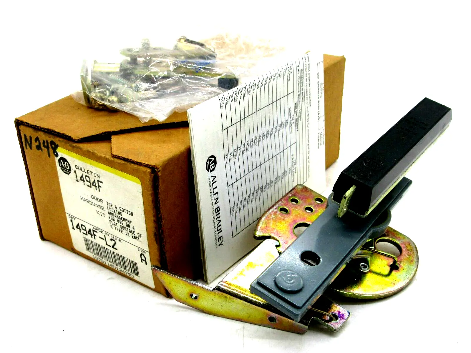 NEW ALLEN BRADLEY 1494F-L2 DOOR HARDWARE KIT SERIES A 1494L2