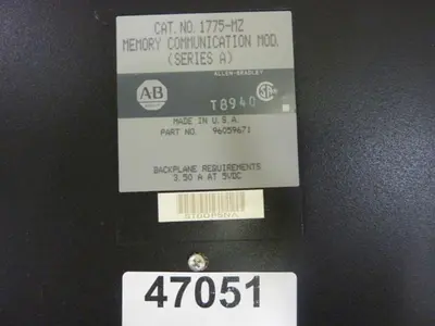USED ALLEN BRADLEY 1775-MZ SER A