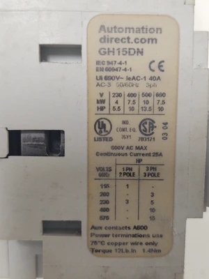 USED Automation  Direct GH15BN