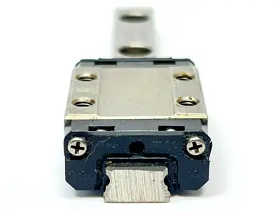 USED THK LINEAR GUIDE RAIL AND 1 BEARING BLOCK