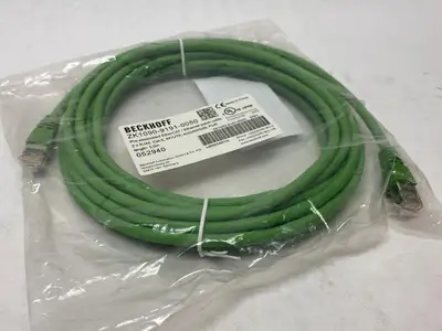 NEW BECKHOFF ETHERNET/ETHERCAT PATCH CABLE 2 X RJ45 5M LENGTH