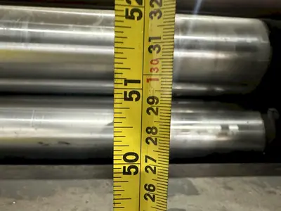 48" X 14 GAUGE AUTOMATIC FEED MODEL 13-32-48 13 ROLL STRAIGHTENER LEVELER: STOCK 19766
