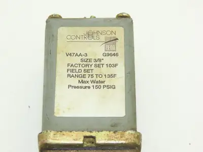 Johnson Controls G9646 V47AA-3 Thermostatic Water Valve 150PSI 3/8" NPT