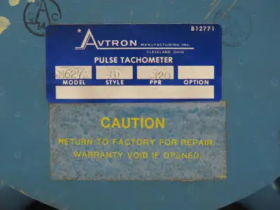 Avtron M627A-1D-320 Pulse Generator Tachometer Rotary Encoder 12VDC 320 PPR 56C