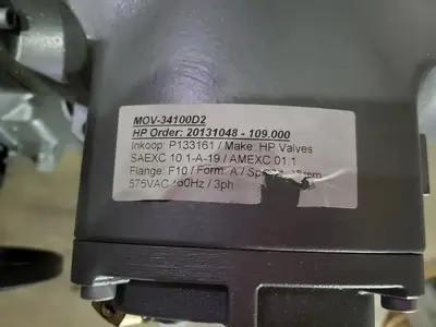 USED 2014 HP VALVES/KEY VALVE TECHNOLOGIES MOV-34100D2