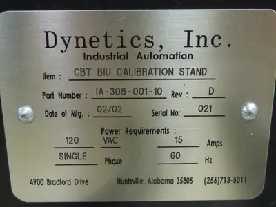 USED DYNETIC SYSTEMS IA-308-001-10