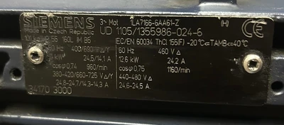 USED SIEMENS 1LA7166-6AA61-Z