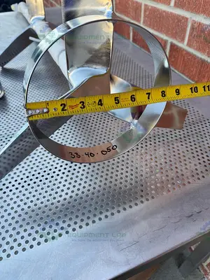NEW SPX STAINLESS STEEL MIXING TANK IMPELLER  100"  X 14" X 1.5" W/ FLANGE FITTING