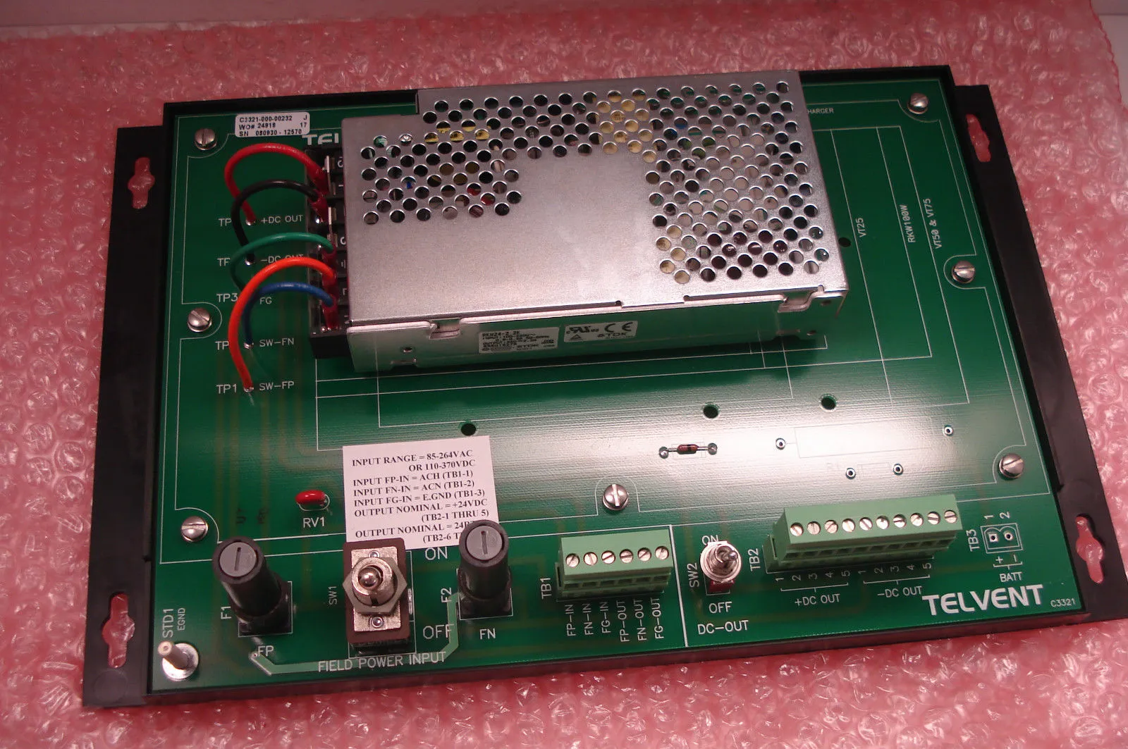 NEW TELVENT C3321-000-00232 POWER SUPPLY ASSEMBLY