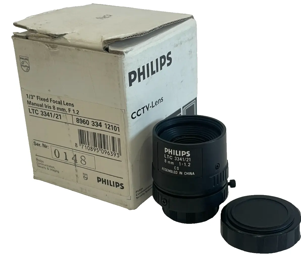 NEW PHILIPS LTC 3341/21 1/3" FIXED FOCAL LENS LTC334121