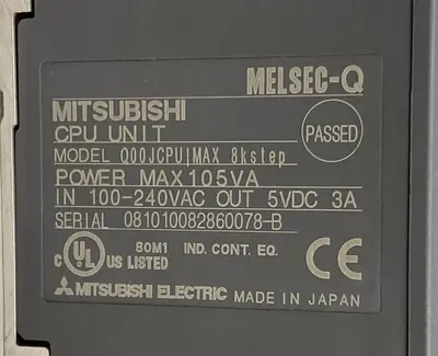 Used MITSUBISHI Q00JCPU Miscellaneous Equipment (Electrical & Power) | Surplus Asset Holdings #1188344