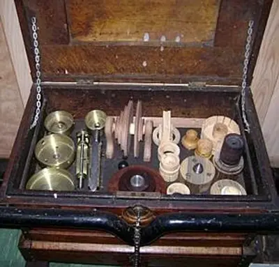 7913-385 Antique Fenn of London Ornamental Turning Lathe, With Accessories